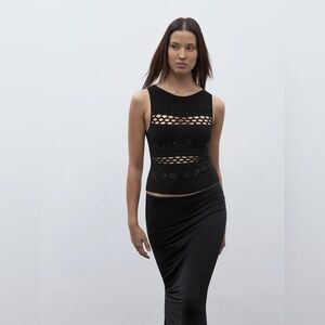 PARIS GEORGIA 05 ELEMENTAL ZOE EMBELLISHED SINGLET SIZE S